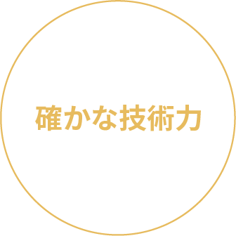 確かな技術力